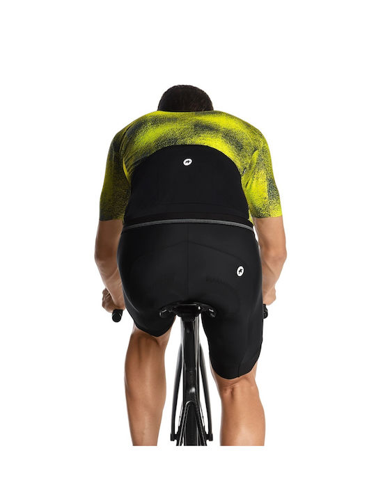 Assos Tricou De Ciclism Pentru Bărbați Cu Mâneci Scurte Galben