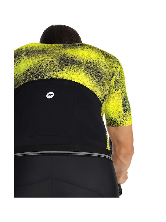 Assos Tricou De Ciclism Pentru Bărbați Cu Mâneci Scurte Galben