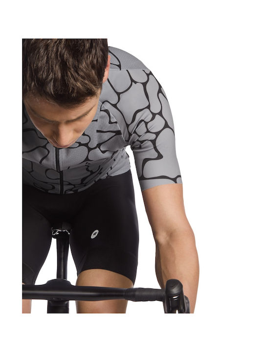 Assos Tricou De Ciclism Pentru Bărbați Cu Mâneci Scurte Gri