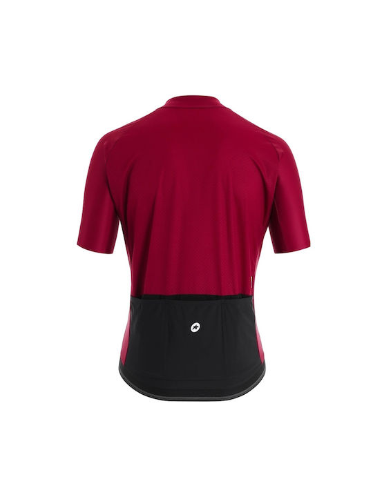 Assos Tricou De Ciclism Pentru Bărbați Cu Mâneci Scurte Roșu