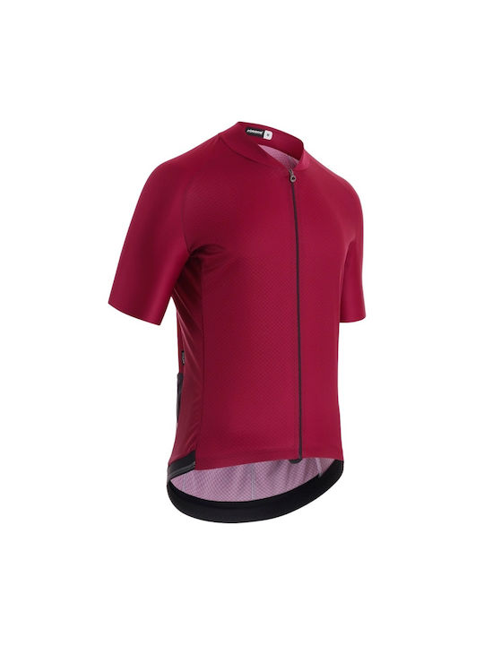 Assos Tricou De Ciclism Pentru Bărbați Cu Mâneci Scurte Roșu