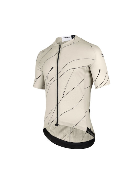Assos Tricou De Ciclism Cu Mâneci Scurte Pentru Bărbați Drum Bej