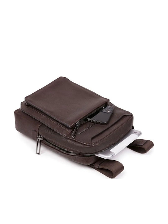 Tallin Geantă Bărbătească de Umăr / Tip Crossbody din Piele Maro