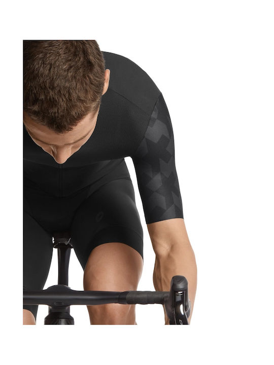 Assos Tricou De Ciclism Pentru Bărbați Cu Mâneci Scurte Negru