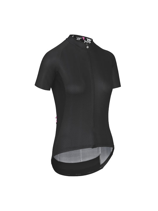 Assos Tricou De Ciclism Pentru Femei Cu Mâneci Scurte Negru