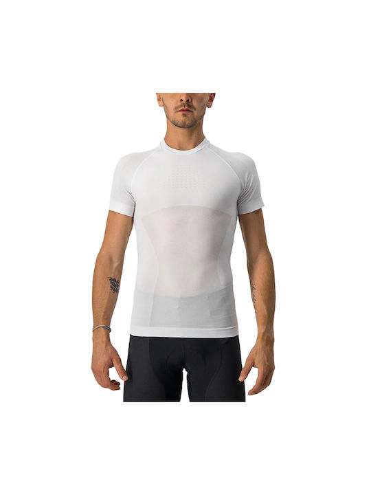 Castelli Tricou De Ciclism Pentru Bărbați Mâneci Scurte Alb XXL