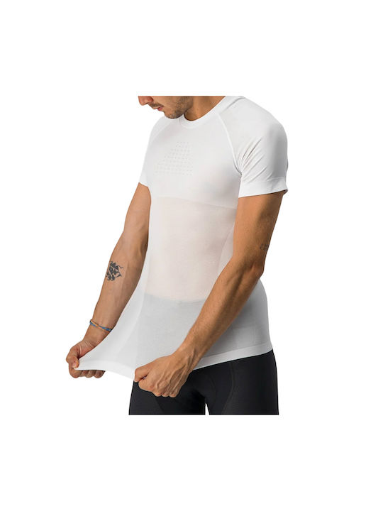 Castelli Tricou De Ciclism Pentru Bărbați Mâneci Scurte Alb XXL