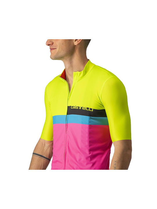 Castelli Tricou De Ciclism Pentru Bărbați Cu Mâneci Scurte Roz