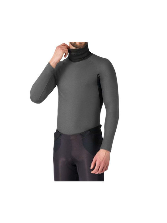 Castelli Tricou De Ciclism Mânecă Lungă Pentru Bărbați Gri