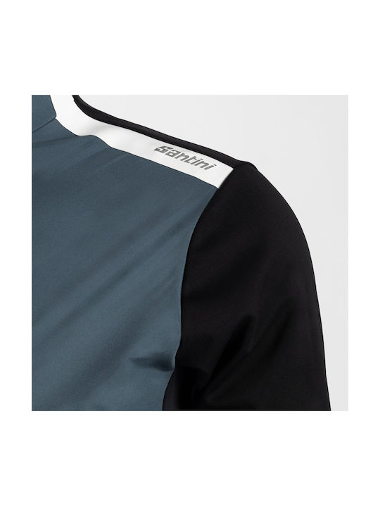 Santini Tricou De Ciclism Pentru Bărbați Mânecă Lungă Drum Negru