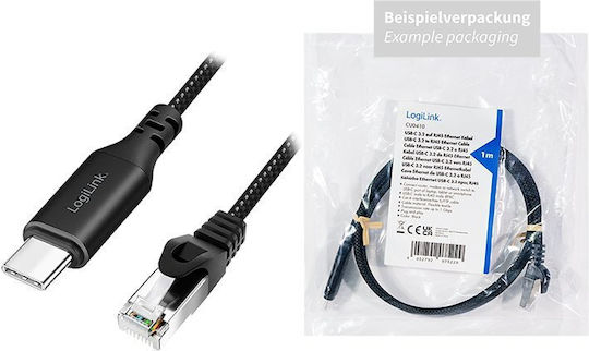 LogiLink U/UTP Ethernet Network Cable 10m Black