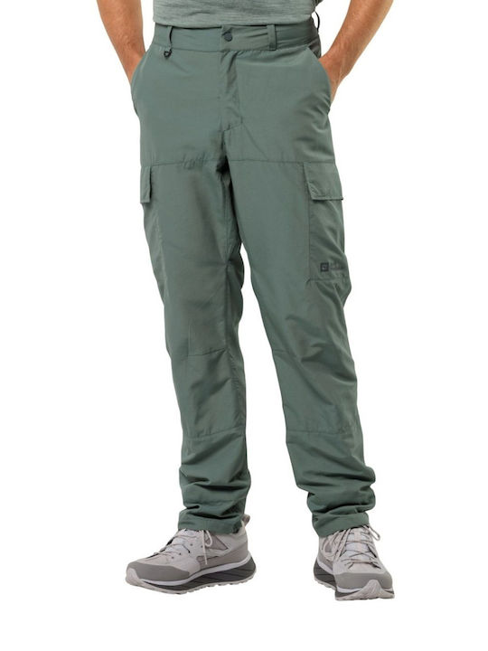 Jack Wolfskin Pantaloni Lungi de Drumeție Pentru Bărbați Verzi