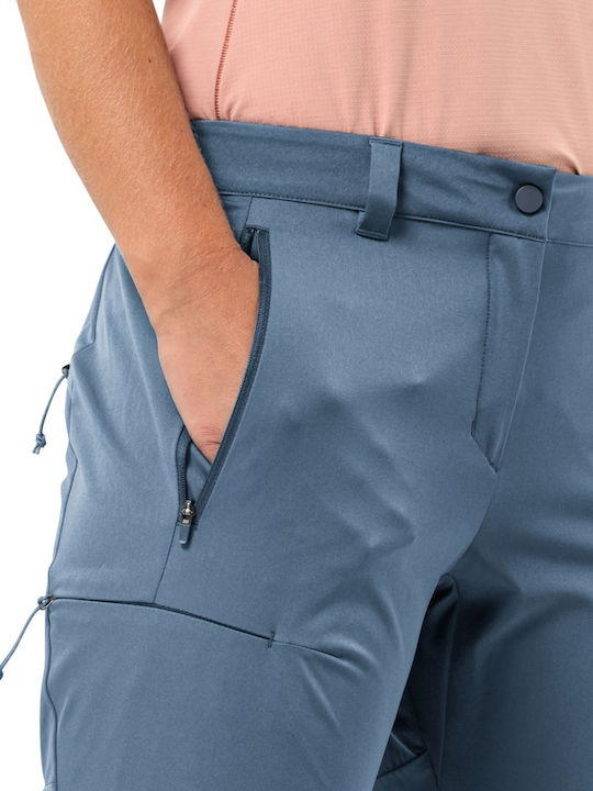 Jack Wolfskin Pantaloni Lungi de Drumeție Pentru Femei Albaștri