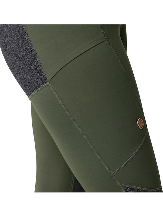 Fjallraven Abisko Pantaloni Lungi de Drumeție Pentru Femei Khaki