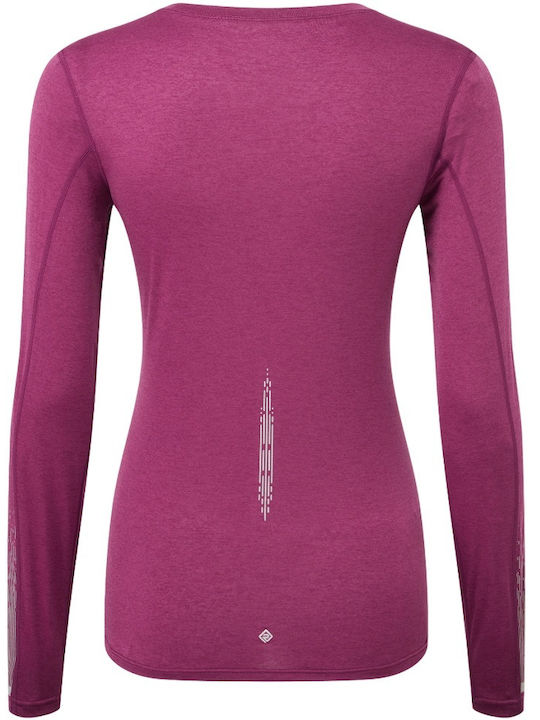 Bluza Damă Sport Uscare Rapidă Burgundia