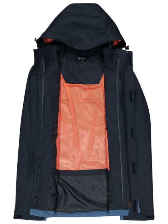3 în 1 Geacă De Iarnă Waterproof Albastru Marin