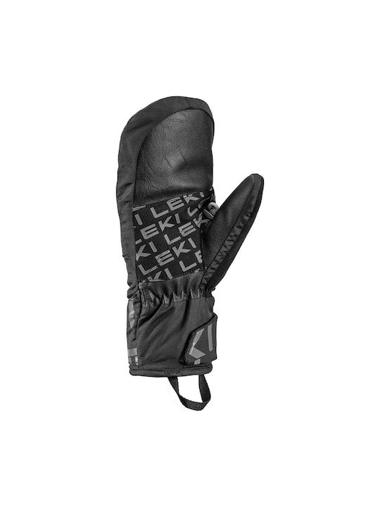 Leki Mănuși de schi și snowboard pentru copii Negre