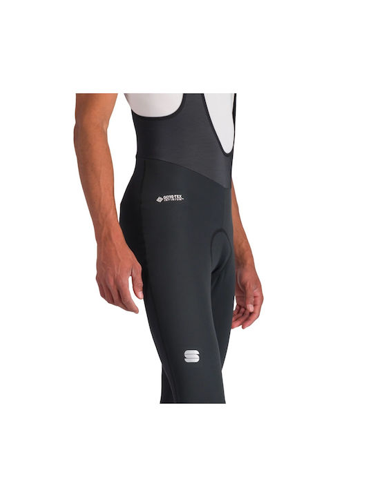 Sportful Pantaloni De Ciclism Impermeabili Pentru Bărbați Cu Bretele Negri
