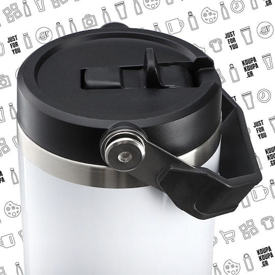 Koupakoupa Forky Stainless Steel Thermos Bottle 890ml Stainless Steel with Straw