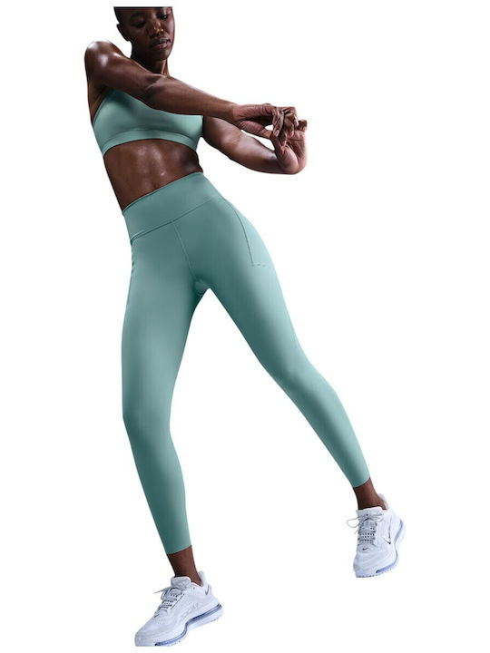 Dri-Fit Swift Alergare Colanți Dama Cropped Albastru