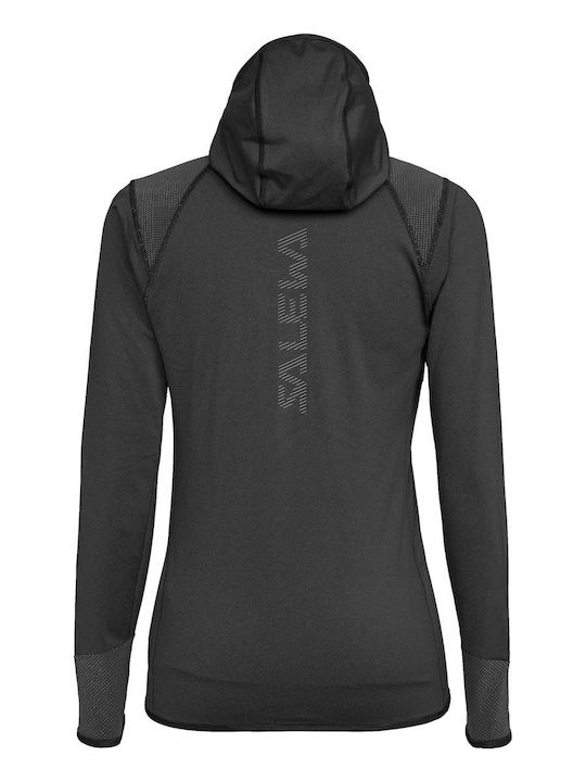 Agner Damen Sportliche Strickjacke Schwarz