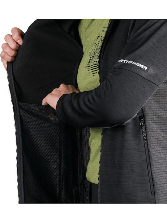 Cardigan Fleece pentru femei în culoare neagră
