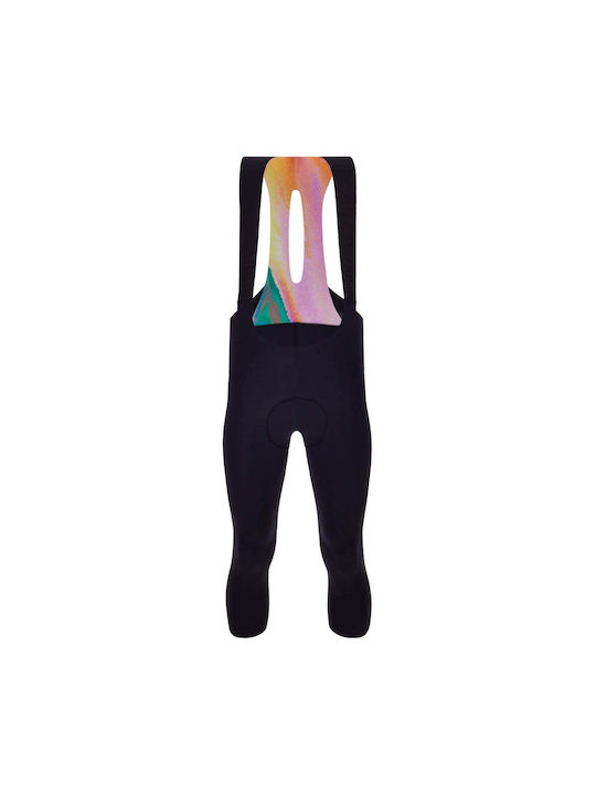 Santini Pantaloni De Ciclism Pentru Bărbați Cu Bretele Multicolori