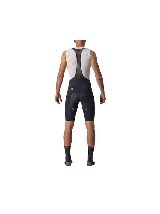 Castelli Pantaloni De Ciclism Pentru Bărbați Cu Bretele Negri