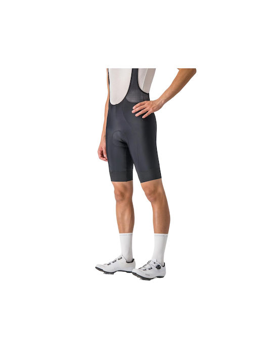 Castelli Pantaloni De Ciclism Pentru Bărbați Cu Bretele Negri