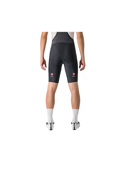 Castelli Pantaloni De Ciclism Pentru Bărbați Cu Bretele Negri