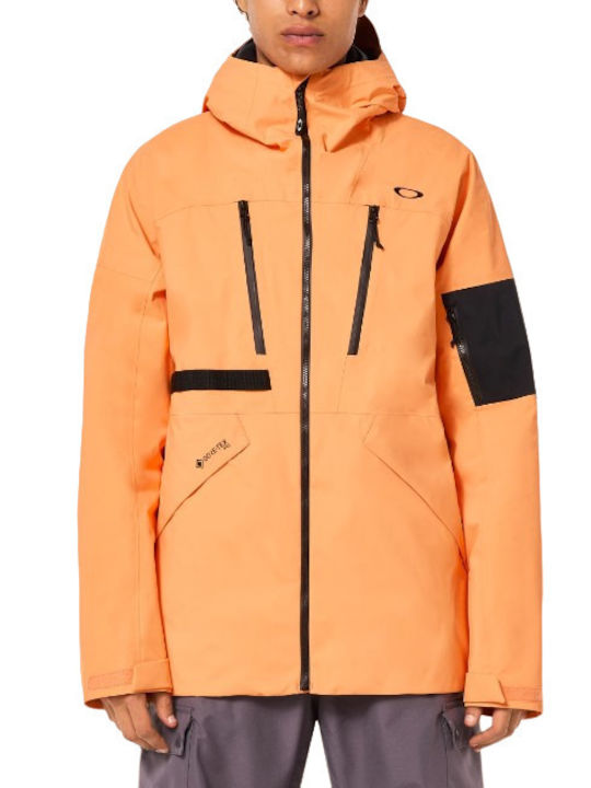 Oakley FOA402341-73K Geacă Pentru Bărbați Gore-Tex Pentru Schi & Snowboard Portocalie
