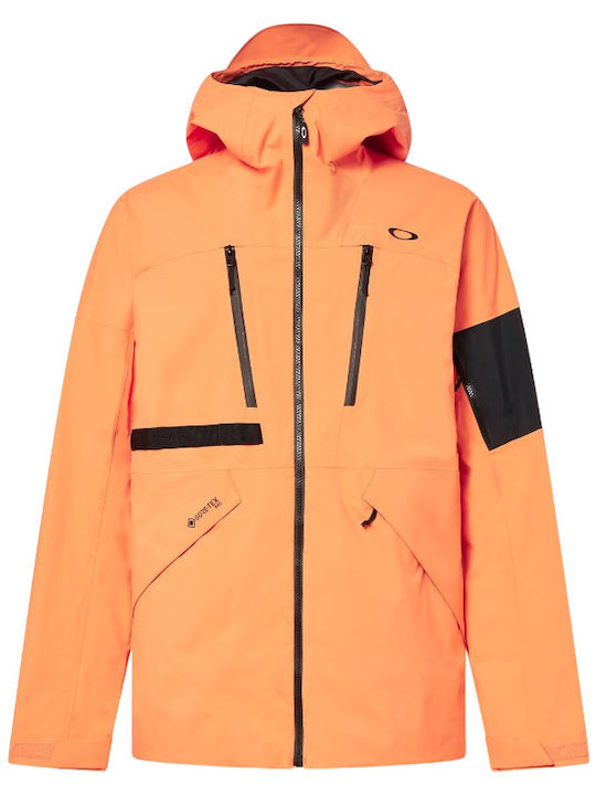 Oakley FOA402341-73K Geacă Pentru Bărbați Gore-Tex Pentru Schi & Snowboard Portocalie