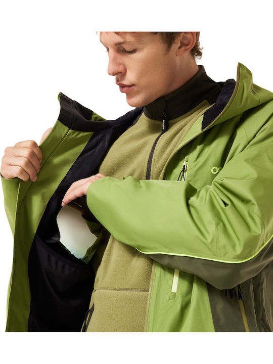 Oakley FOA406106-70N Jachetă Pentru Bărbați Pentru Schi & Snowboard Verde