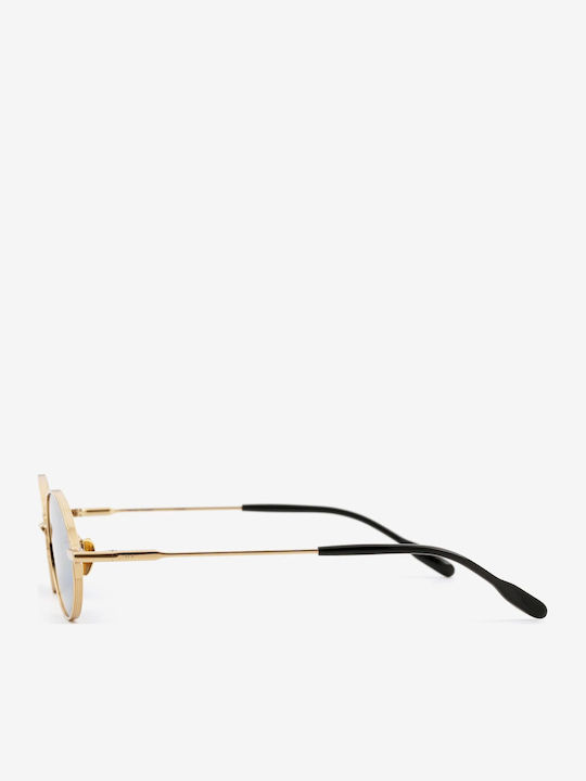 Projekt Produkt Unisex Sunglasses with Metallic Frame Gold and Blue