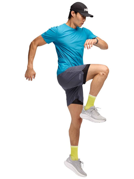 Glide 2 în 1 Bermude Sport pentru Bărbați Gri