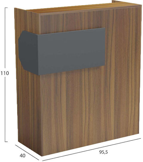 Professional Office Reception Desk P95.5xW40xH110cm