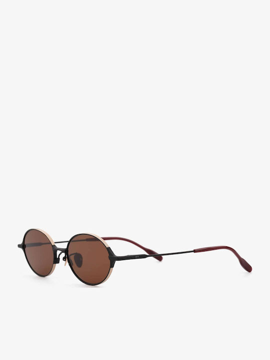 Projekt Produkt Unisex Sunglasses with Metallic Frame Black / Brown