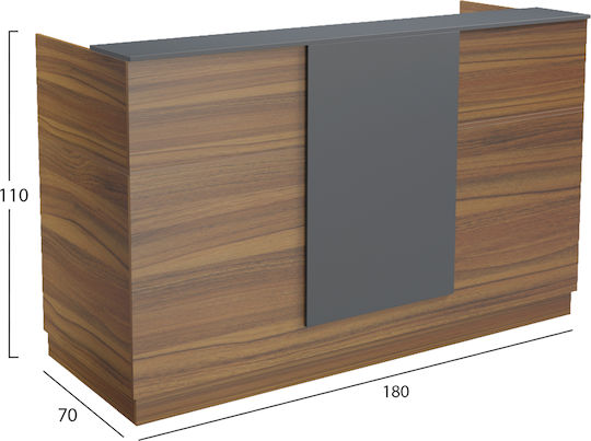 HomeMarkt Professionelles Büroempfang P180xB70xH110cm