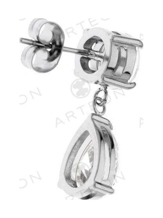 Arteon Steel Earrings with Stones
