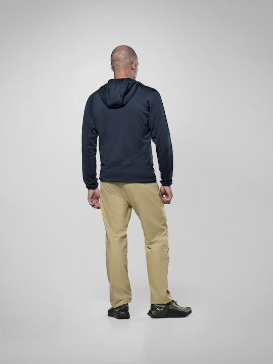 Polarlite Cardigan Bărbați Fleece Cu Glugă Albastru Marin