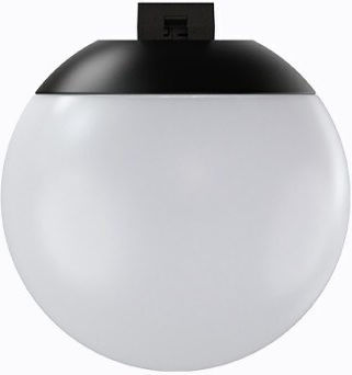 Sun Light Κρεμαστό Φωτιστικό Μαύρο LED με Ρυθμιζόμενο Λευκό Φως Μπάλα 10x10εκ.