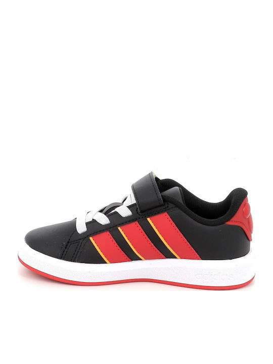 Grand Court Mickey Παιδικά Sneakers Μαύρα