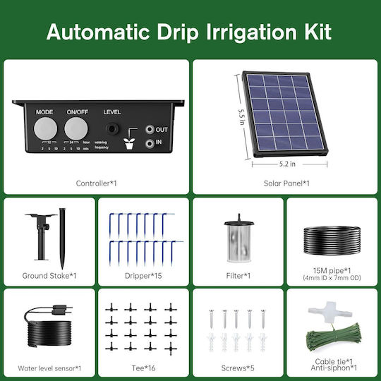 Sistem de irigare prin picurare alimentat solar