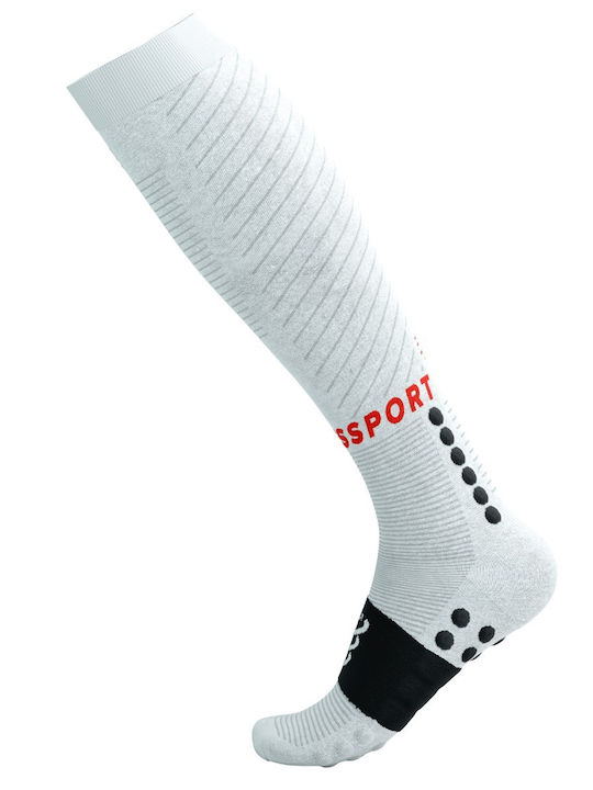 Compressport 2.0 Recuperare Sosete Sport Albe 1 Pereche
