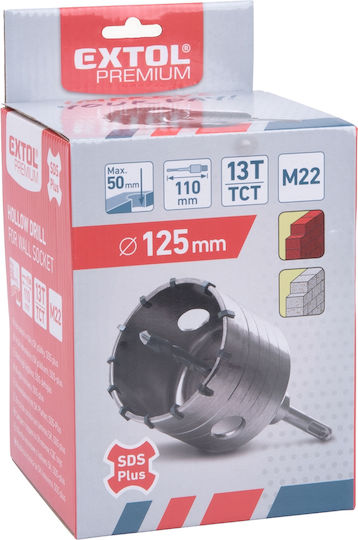 Extol Burghiu Cu Cap De Foraj SDS Plus Pentru Materiale De Construcție Lung De 125mm