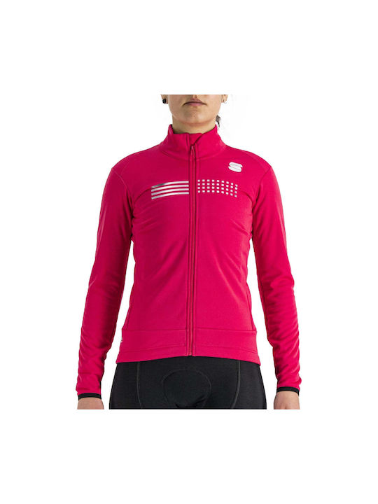 Sportful Jachetă Pentru Femei Impermeabil Jachetă Cortavânt Pentru Ciclism Mânecă Lungă Roz