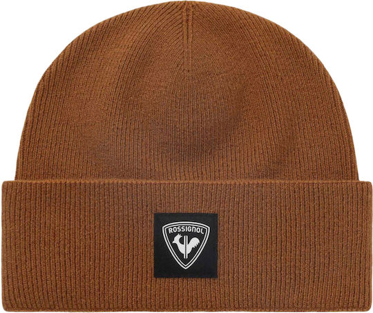 Beanie Ανδρικός Σκούφος Πλεκτός σε Καφέ χρώμα