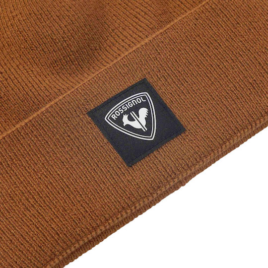 Beanie Ανδρικός Σκούφος Πλεκτός σε Καφέ χρώμα