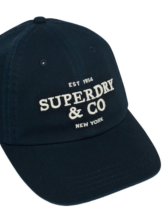 Superdry Company Logo Baseball Cap Men's Y9011042a-98t 98t/eclipse Navy
