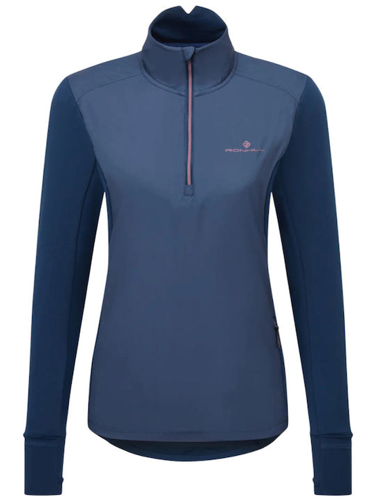 Bluza Damă Sport Uscare Rapidă Albastră